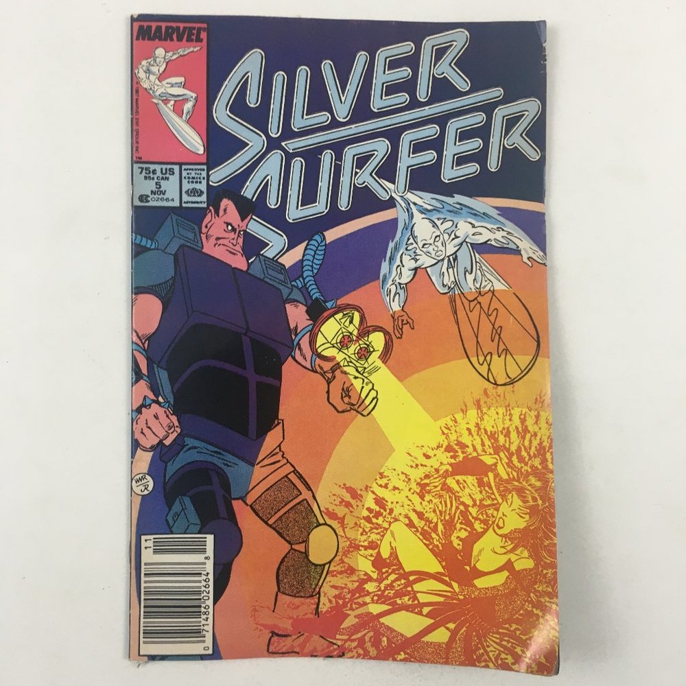 Silver Surfer #5 Marvel 1987 First Print Vintage Copper Age Superhero Comic Book